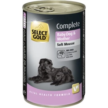 SELECT GOLD Baby Dog & Mother Soft Mousse 6 X 360g 3 SELECT GOLD Baby Dog & Mother Soft Mousse 6 X 360g
