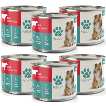 Fellicita Rind & Gemüse 6x 200g 4 Fellicita Rind & Gemüse 6x 200g – Bild 2