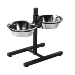 AniOne Doppelnapfständer Edelstahl