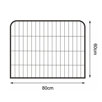 Lionto Freilaufgehege Welpen Gitterfreil 60 Cm, 1 Cm, 80 Cm 4 Lionto Freilaufgehege Welpen Gitterfreil 60 Cm, 1 Cm, 80 Cm – Bild 2