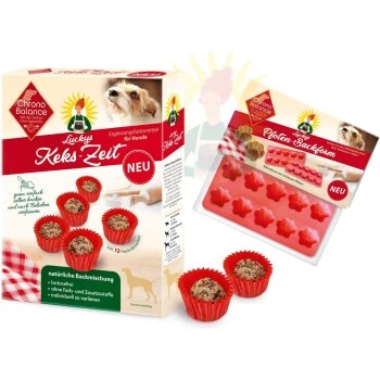 ChronoBalance Backmischung Für Hundekekse Getreidefrei + Form Mit Apfel & Dinkel 3 ChronoBalance Backmischung Für Hundekekse Getreidefrei + Form Mit Apfel & Dinkel