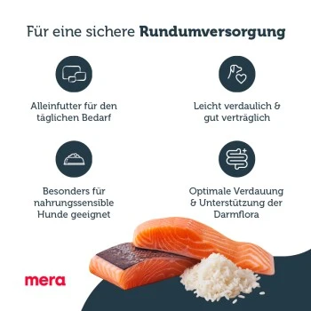 MERA Pure Sensitive Adult Lachs & Reis 12,5 Kg 6 MERA Pure Sensitive Adult Lachs & Reis 12,5 Kg – Bild 4