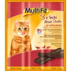 MultiFit Mini Meat Sticks 25x3x6g Geflügel & Leber