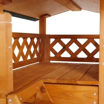 Lionto Katzenhaus "Lodge" Braun 9 Lionto Katzenhaus "Lodge" Braun – Bild 7