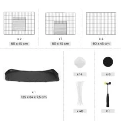 SONGMICS Kleintiergehege, Mit Trennwand -Hochwertiger Tierbedarfsladen 9de8fa474201846b2d40d1365ec44a0bea4b9dcd 1659842 de DE 9e260430ef734f23060854eadee5f003c1128d52P2yBs7