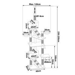 Lionto Kratzbaum XXL, Höhenverstellbar (230 - 250 Cm) Dunkelgrau -Hochwertiger Tierbedarfsladen a36fcc566d4831d79f29f0ae2103b3286b769587 1657032 de DE 64c5f65a4f6e9a66e74570e1af5d83538ee6f0f4amhYQS