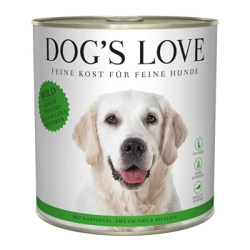 DOG'S LOVE Adult Classic 6x800g Wild Mit Kartoffel & Zwetschge 3 DOG'S LOVE Adult Classic 6x800g Wild Mit Kartoffel & Zwetschge