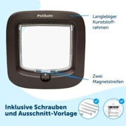 PetSafe Katzenklappe Mit Manueller Verriegelung, Braun -Hochwertiger Tierbedarfsladen c0cbe7c19038a9fcd296ccda70dadc6e89c9de78 1318243 de DE a152d944f8a12c5490646f53a2f1f31f635971beuTy3G9