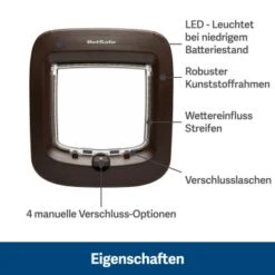 PetSafe Mikrochip-Katzenklappe, Braun -Hochwertiger Tierbedarfsladen c123bab0fcdfeb2b73049852b7058621a49a5b5a 1320732 de DE 92b362052c554caf1f5ae1c96cb1c3329858a97fFFY02d