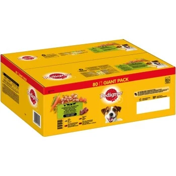 Pedigree Multipack Gemischte Selektion Sauce 80x100g 3 Pedigree Multipack Gemischte Selektion Sauce 80x100g