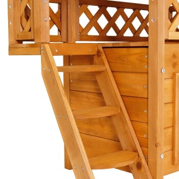 Lionto Katzenhaus "Lodge" Braun 7 Lionto Katzenhaus "Lodge" Braun – Bild 5